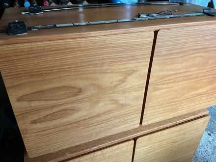 Photo of free Two Tapley teak wall units, one shelf in each (Gamlingay SG19) #1