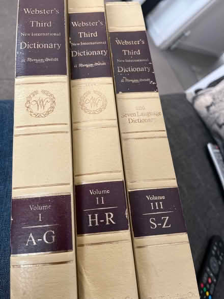Photo of free Webster’s Dictionary set (Cambusbarron FK7) #1