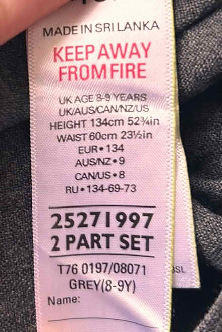 Photo of free Girls Grey School Skirt/ Age 8-9 #3 (Chatham ME4) #3