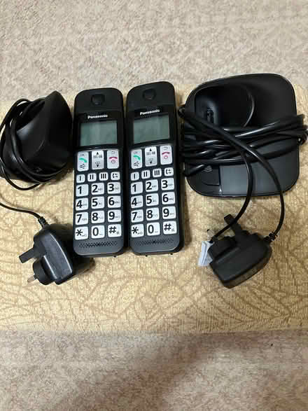 Photo of free 2 Panasonic Cordless Phones, Large buttons (IP2) #1