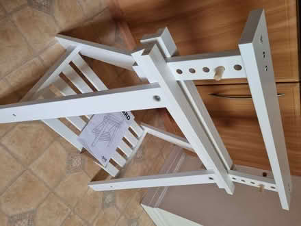 Photo of free Ikea Finnvard trestles x 2 in white (Walton Hall Gardens WA4) #3