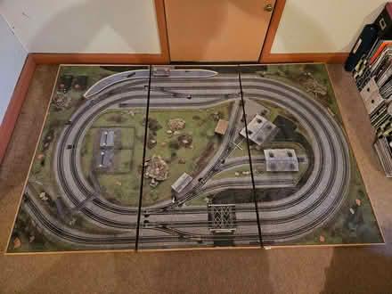 Photo of free Hornby Trackmat mounted on framed MDF (no track) (Bloxham OX15) #1