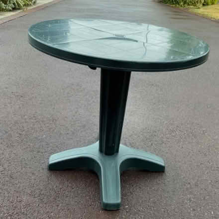 Photo of plastic garden patio dining table (LE10 Burbage) #1