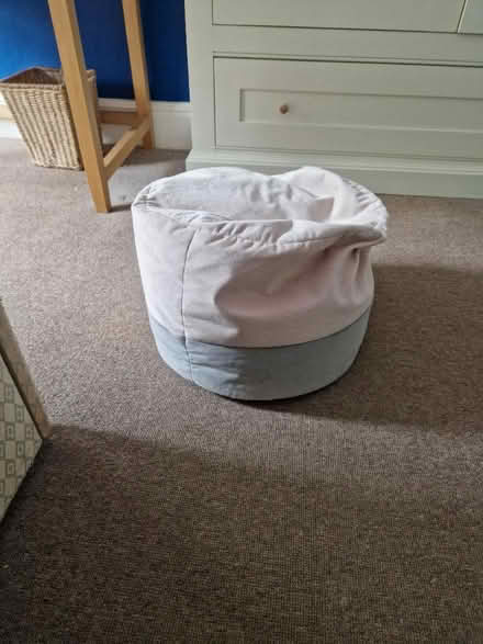 Photo of free Pale pink and grey footstool (Matlock DE4) #2