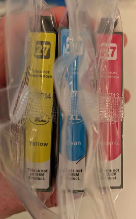 Photo of free 27XL Non-Oem Ink Cartridges For Epson WF3620 (Harpur Hill SK17) #2