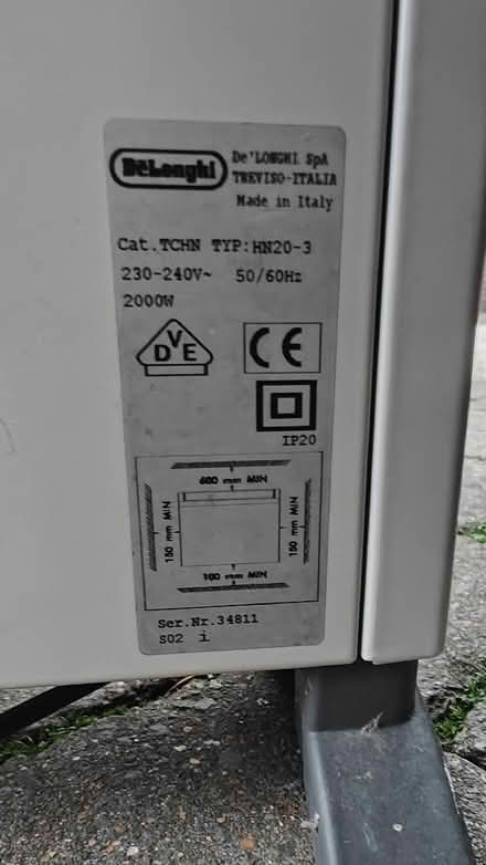 Photo of free Electric Heater (Barnacle CV7) #2