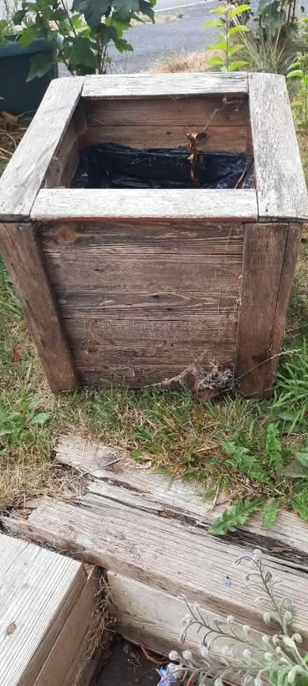 Photo of free Wooden planter (Hereford, Belmont) #1