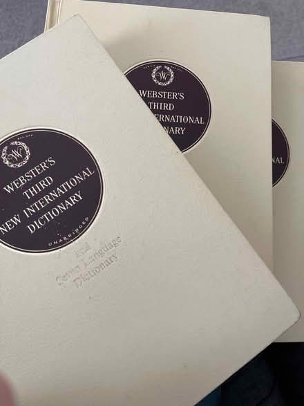 Photo of free Webster’s Dictionary set (Cambusbarron FK7) #2