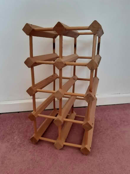 Photo of free Vintage wooden wine rack (Shortstown MK42) #1