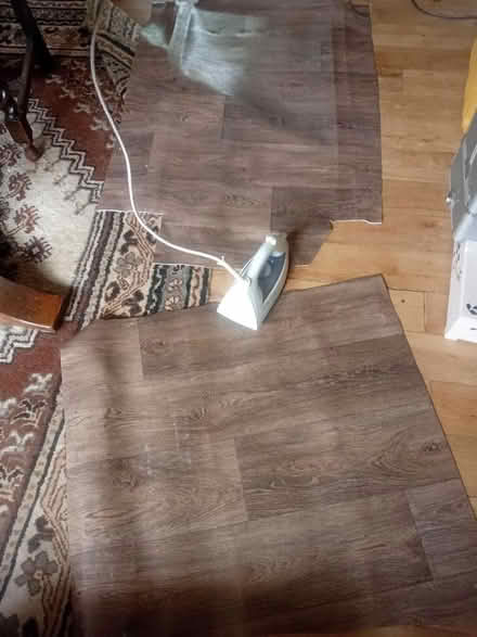 Photo of free 2 off cuts of lino (Whitehill GU35) #2