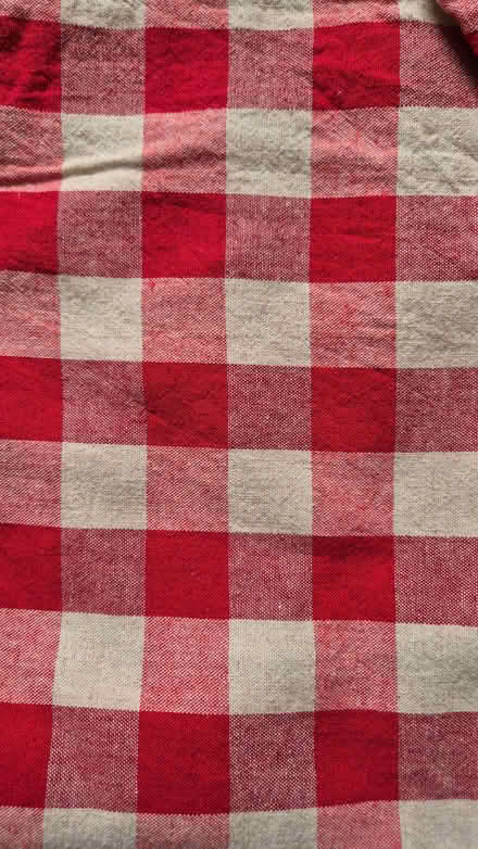 Photo of free IKEA red gingham table cloth (Figge's Marsh CR4) #3
