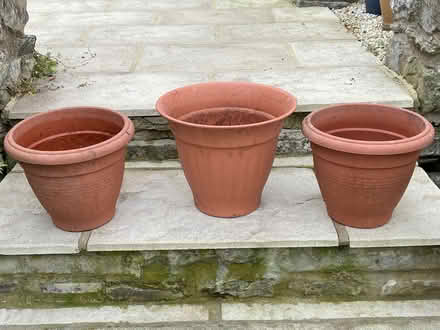Photo of free 3 plastic plant pots (Kirkby Lonsdale LA6) #1