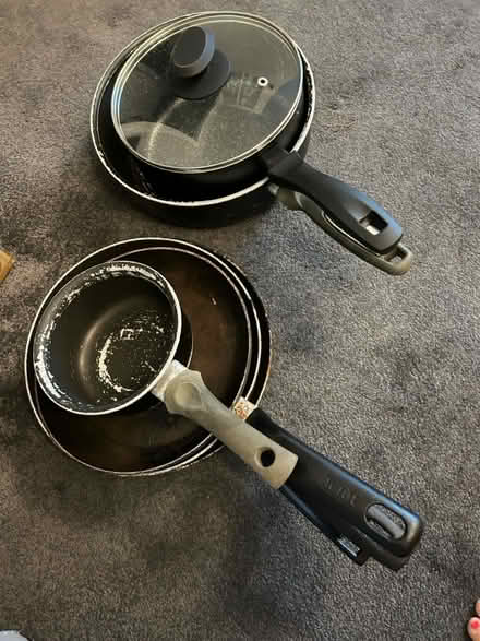Photo of free saucepans frying pan (Coxheath ME17) #1