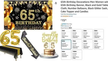 Photo of free 65th Birthday celebration Banner (Hanworth RG12) #1