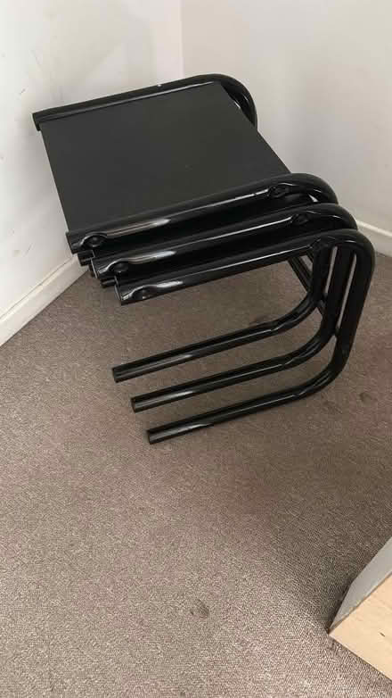 Photo of free Small black bedside desks / tables (Highfield HP2) #1