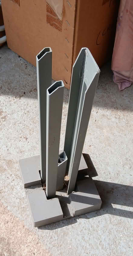 Photo of free Klikstrom Neva steel post base (Bartley Green) #1