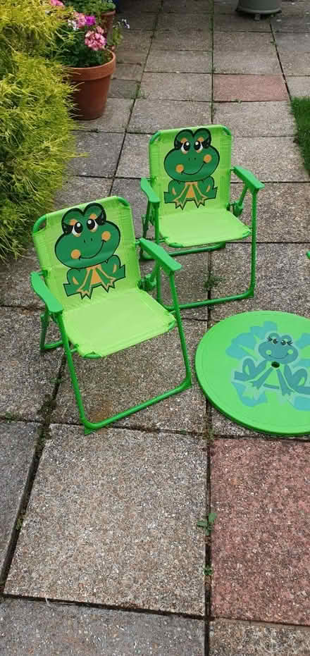 Photo of free Child's Garden Table Set Green Frog (New Ash Green, DA3) #1