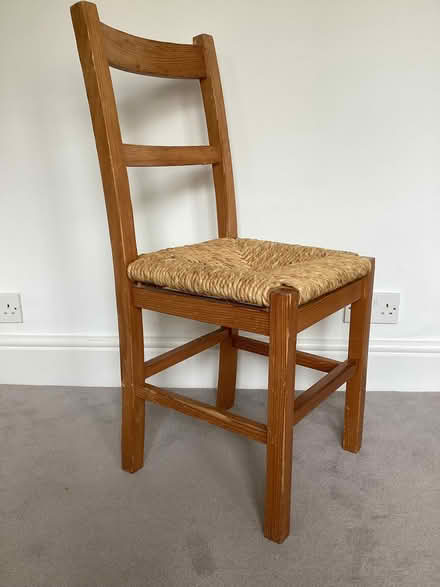 Photo of free Four pine dining chairs (Crookes S10) #1