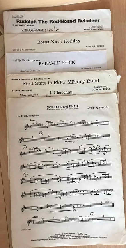 Photo of free Saxophone books and sheet music (Hale Barns, WA15) #1