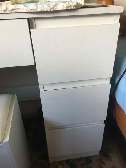 Photo of free White dressing table & Mirror and stool (Cradley WR13) #3