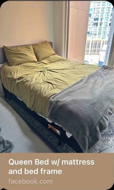 Photo of free Queen Mattress and Box Spring only (Lincoln Park) #1