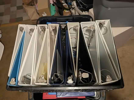Photo of free 15 binders, crate included (Baltimore area) #1