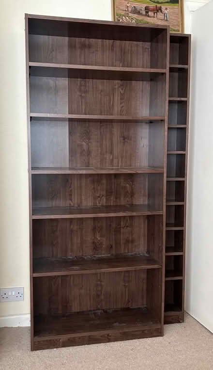 Photo of free Tall book shelves with CD shelf (CV37 7JH) #1