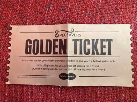 Photo of free Specsavers voucher (Bloomfield) #1