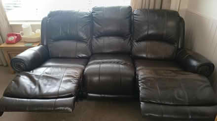 Photo of free 3 seater leather recliner sofa (CH5) #2