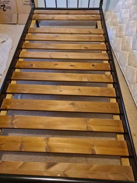 Photo of free Single metal IKEA bed (Combe St Nicholas TA20) #3