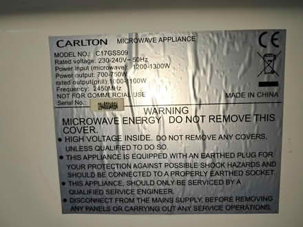 Photo of free microwave and grill in nailsea (Nailsea BS48) #3