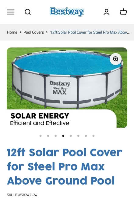 Photo of free Bestway 12ft pool cover (Dean Court OX2) #1