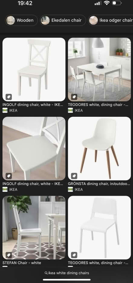 Photo of Dining chairs - 4 (Nw10 4aa) #1