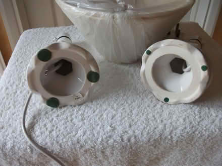 Photo of free 2 x white porcelain bedside lamps (ME16 - Allington) #4