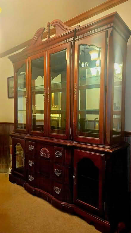 Photo of free Lighted cherry china cabinet (Carriage Hill Drive, Manassas) #1