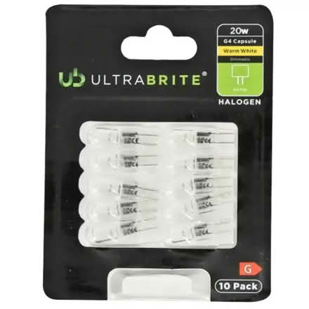 Photo of free Ultrabrite 20W G4 Capsule halogen lightbulbs (part pack of) (Kingsmead) #1