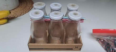 Photo of free Glassdrinking bottles with straws (Horsham RH13) #1