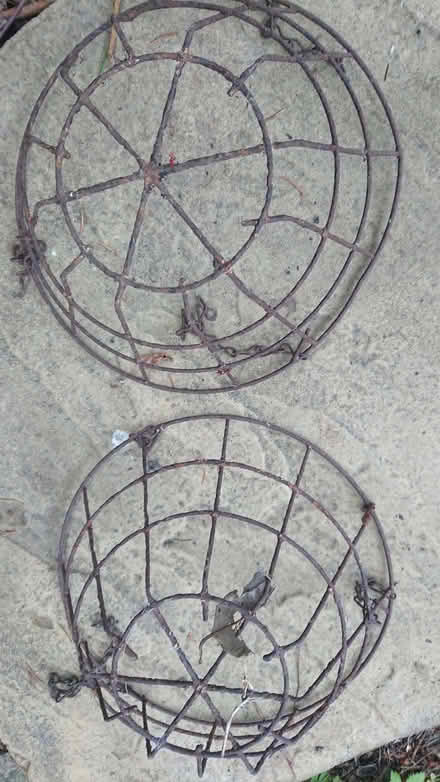 Photo of free Old hanging baskets. A but rusty. Plant protection? (Nash Mills WD4) #2