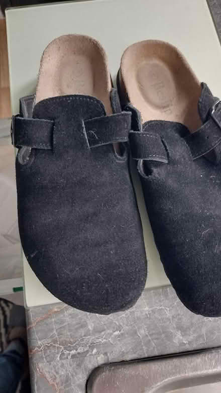 Photo of free Black suede sandal (Calow S44) #1