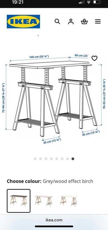 Photo of free Ikea large desk (The Gallops, Leopardstown) #3