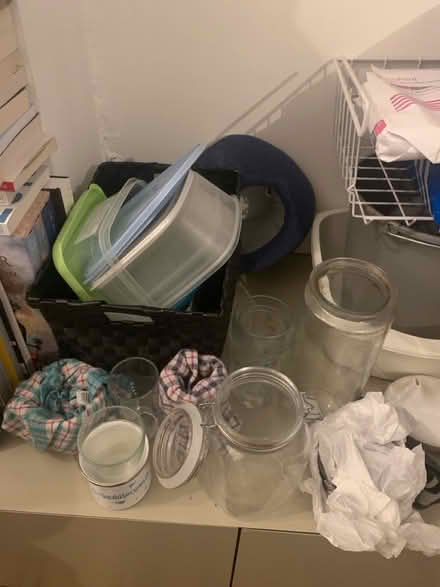 Photo of free Tupperwares, glasses and hangers (South Hackney) #1