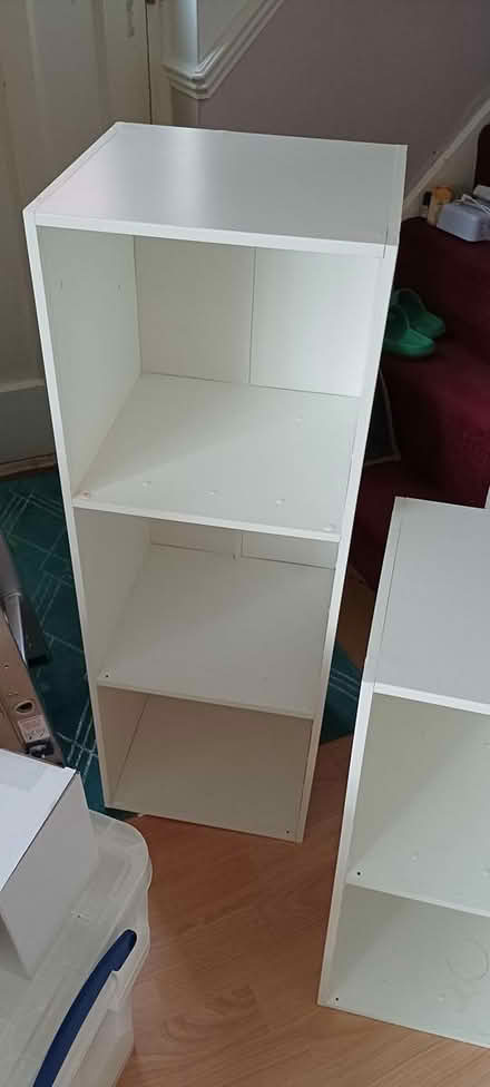 Photo of free 2 x white block cube shelves (RG2 south Reading) #2