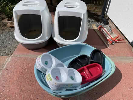 Photo of free Cat litter trays and bowls (Hellesdon NR6) #1