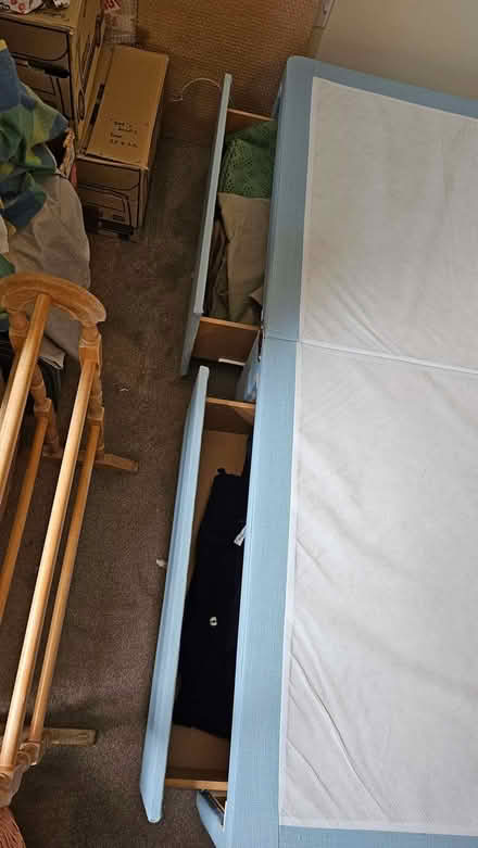 Photo of free Double Divan Bed Base with 4 drawers - NO MATTRESS (Knightsfield AL8) #3