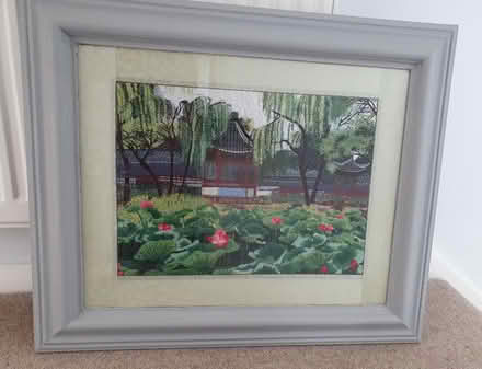 Photo of free Water lily embroidered picture (South Chailey Lewes) #2