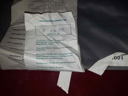 Photo of free Red velvet upholstered sofa (Blacon CH1) #4