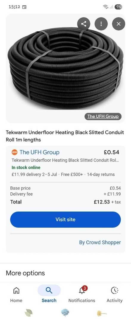 Photo of free UFH edging and conduit (Holsworthy) #2