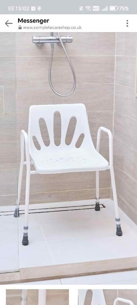 Photo of Wet room shower chair (Milnthorpe LA7) #1