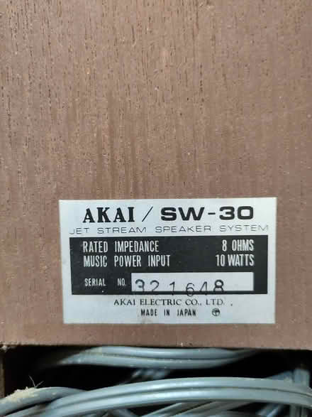 Photo of free AKAI speakers (Lancaster, Westbourne Park) #2