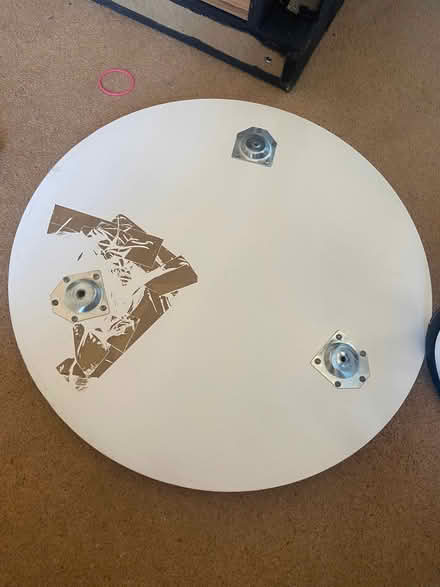 Photo of free Small round table UPCYCLE (Caia Park LL13) #2